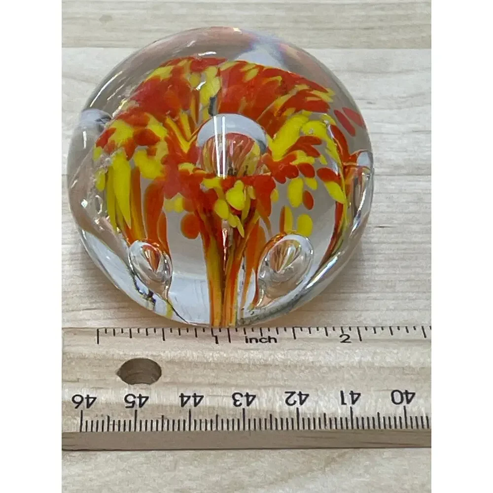 Vintage Zimmerman Hand Blown Paperweight Signed Z on Bottom Great Condition